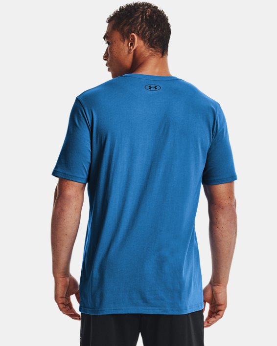 Men's UA Sportstyle Left Chest Short Sleeve Shirt, Blue, pdpMainDesktop image number 1